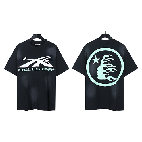 Hellstar Records Pink Flame Logo T-Shirt 6700#