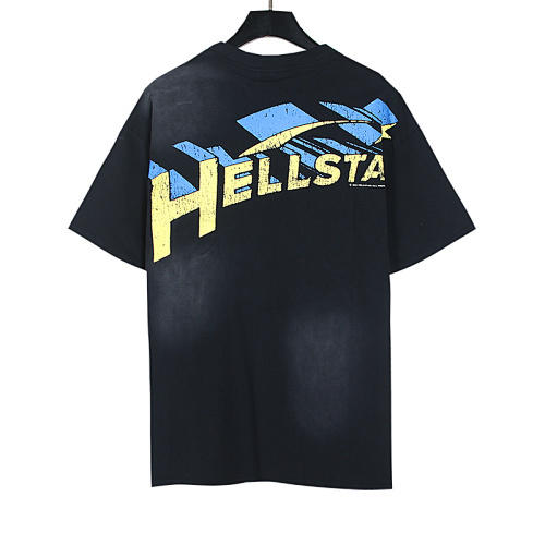 Hellstar Records Pink Flame Logo T-Shirt 6705# 