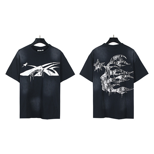 Hellstar Records Pink Flame Logo T-Shirt 6707# 