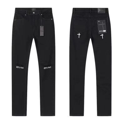 RtA Bryant R.I.P. Skinny Jeans Black 01