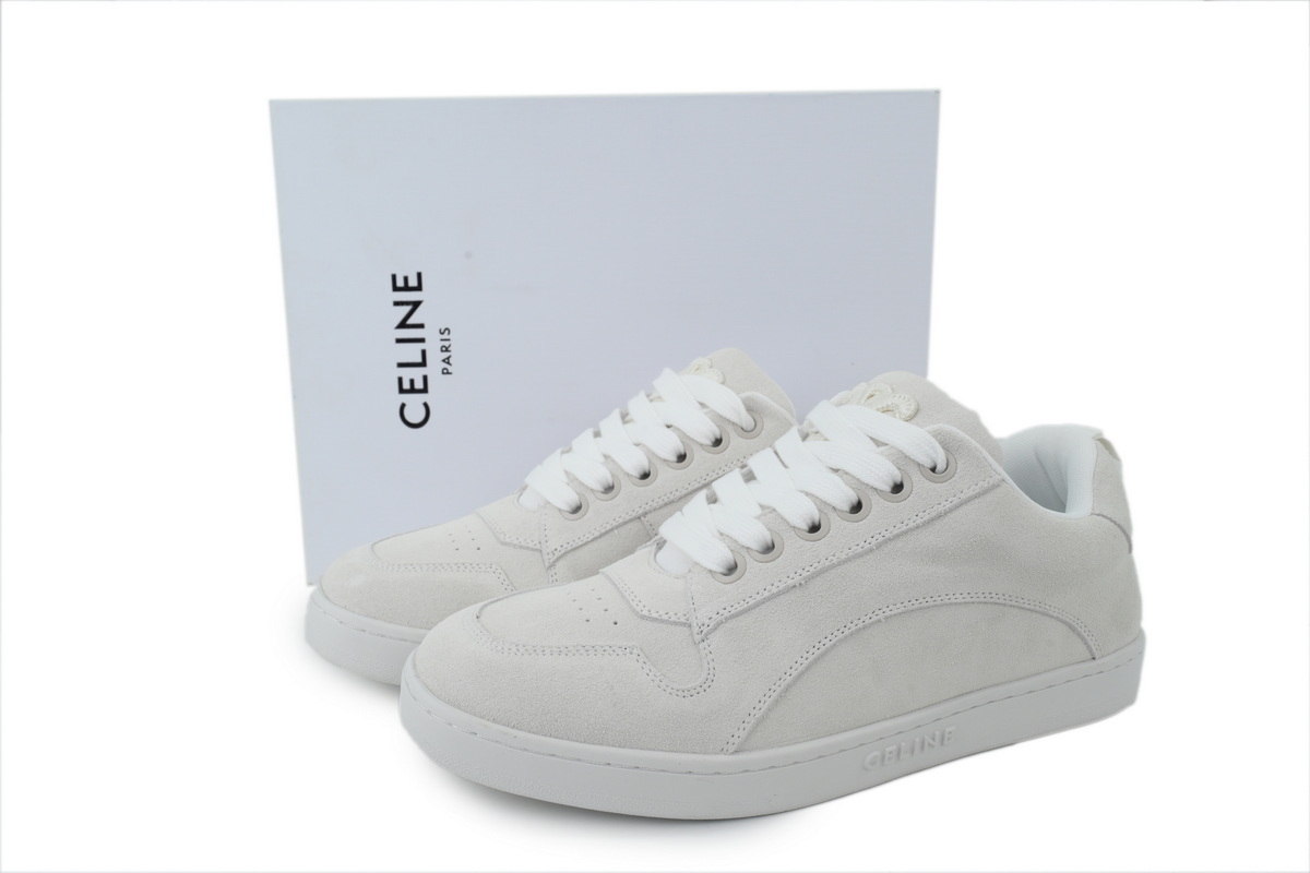 Celine Pre Owned Huntington Suede low-top Sneakers White