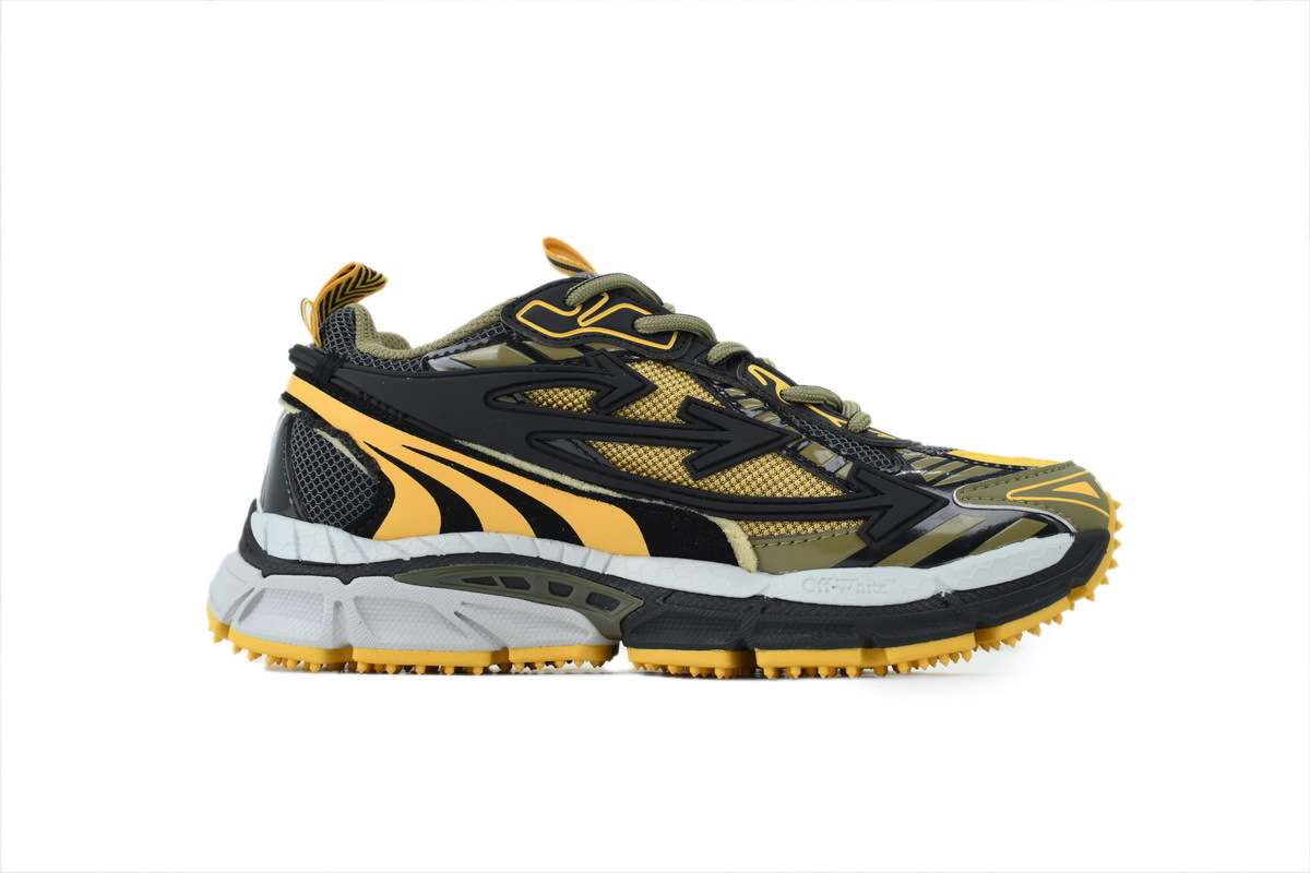 Off White Be Right Back Sneakers Military Green Black OMIA295S 26FAB002