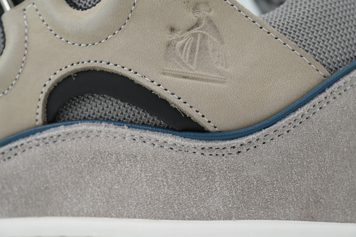 Lanvin Leather Curb Blue Gray