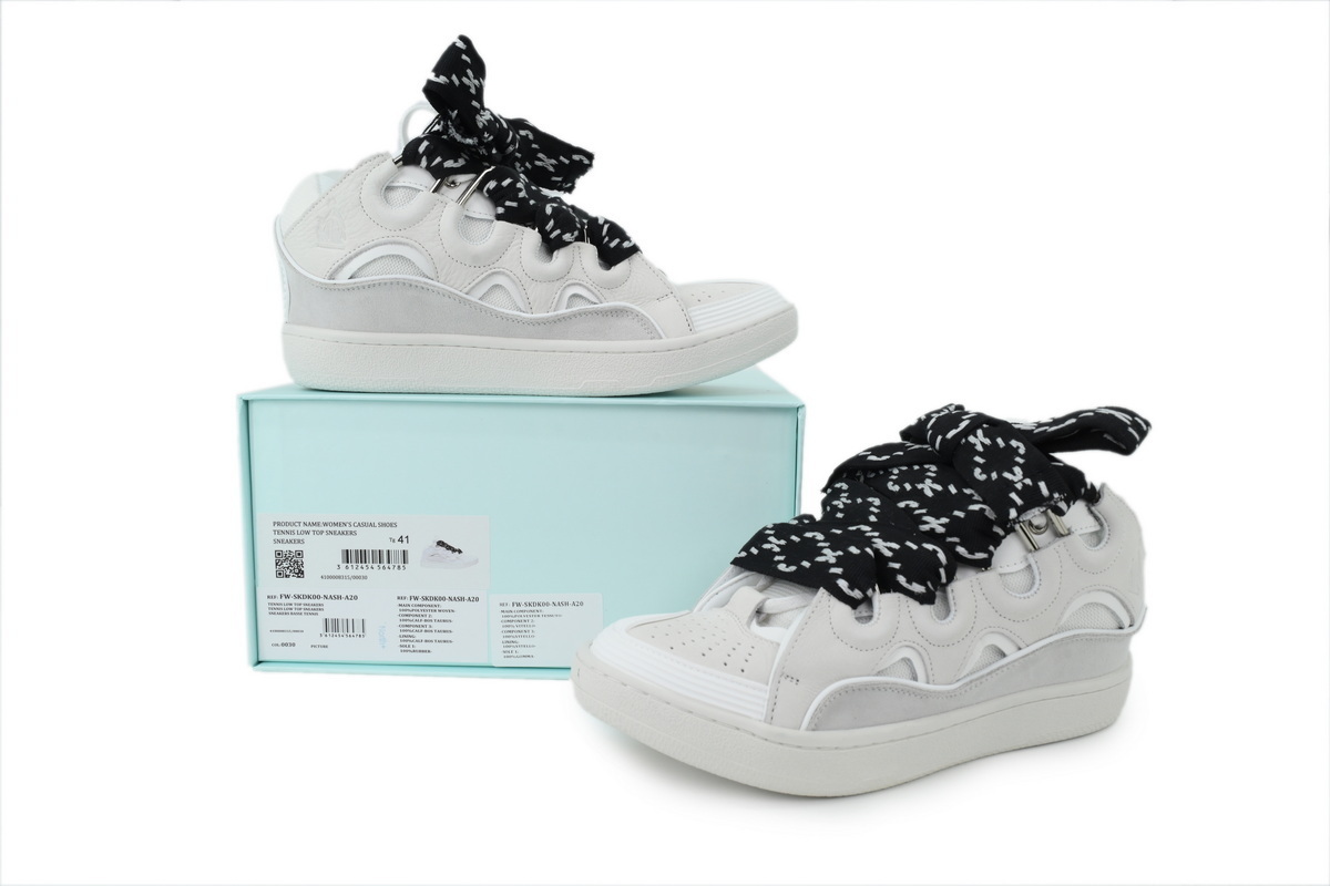 Lanvin Leather Curb White