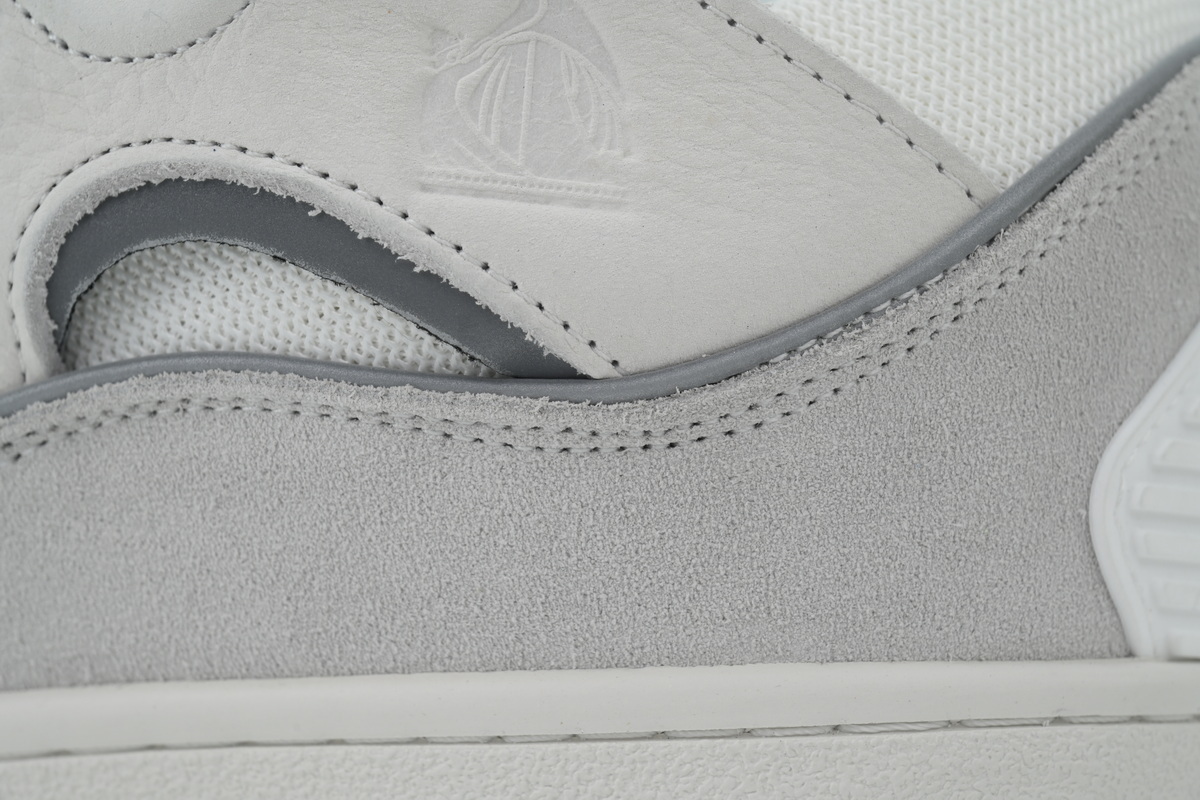 Lanvin Leather Curb White Ribbon