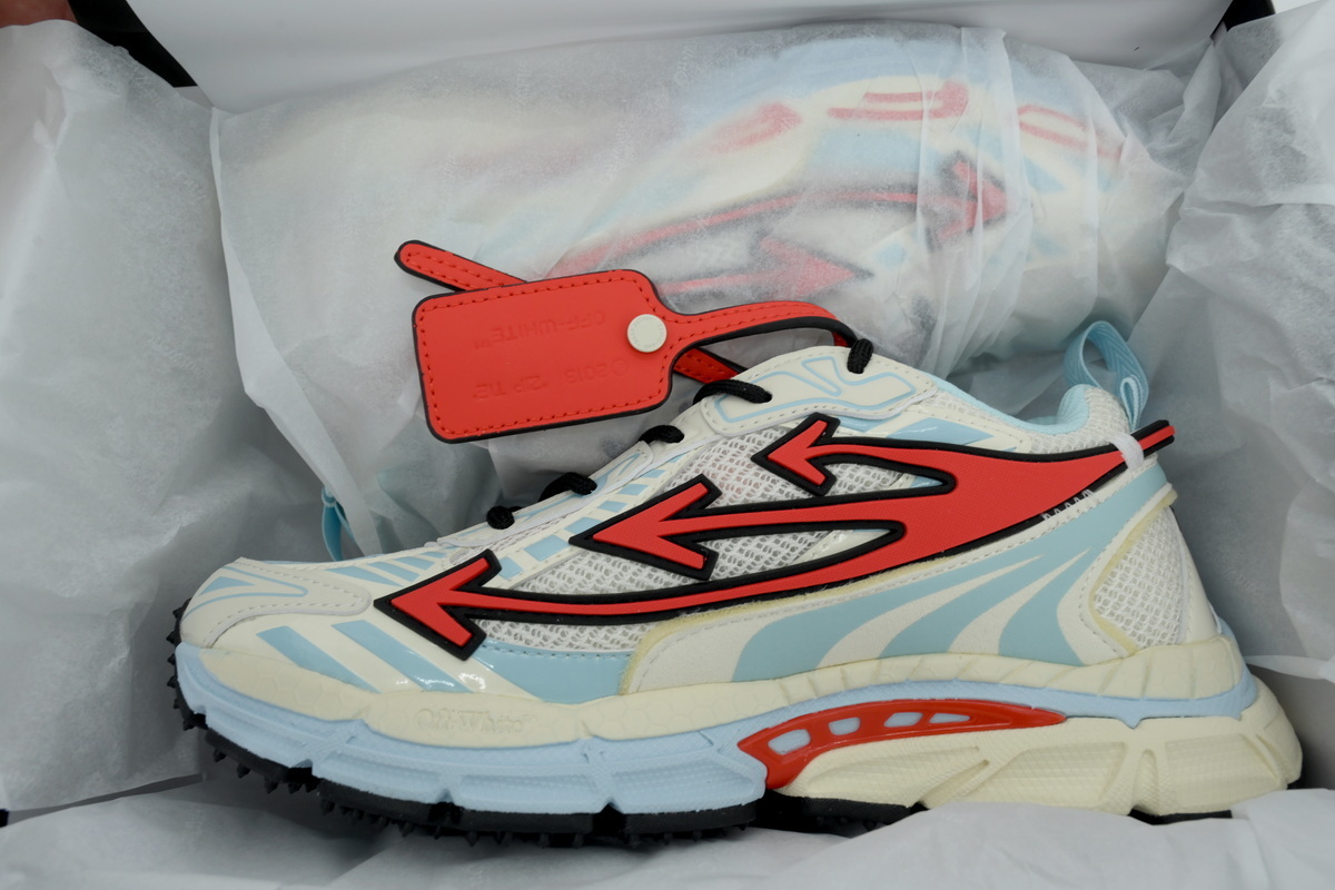 Off White Be Right Back Sneakers Powder Blue OMIA295S 26FAB005 7626