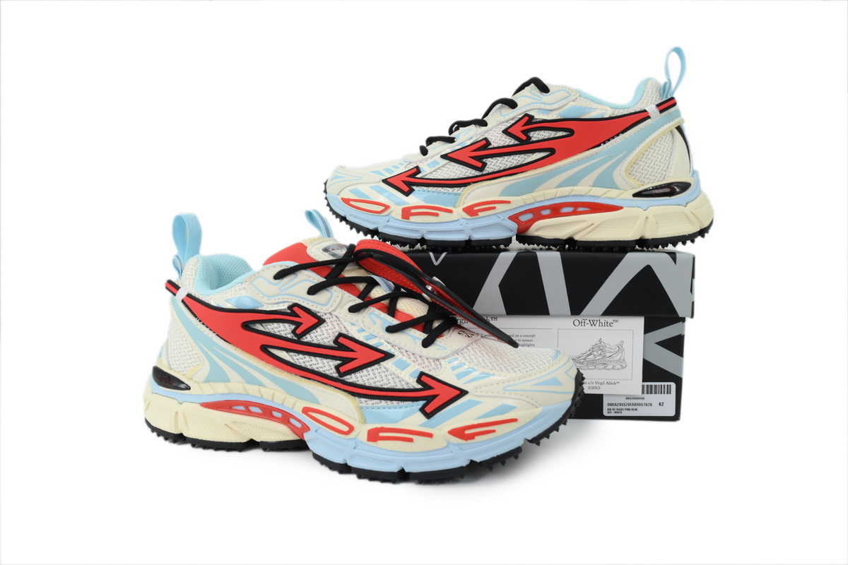 Off White Be Right Back Sneakers Powder Blue OMIA295S 26FAB005 7626