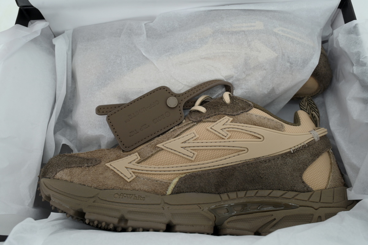 Off White Be Right Back Sneakers Coffee Brown OWIA28F 25LEA001 0062