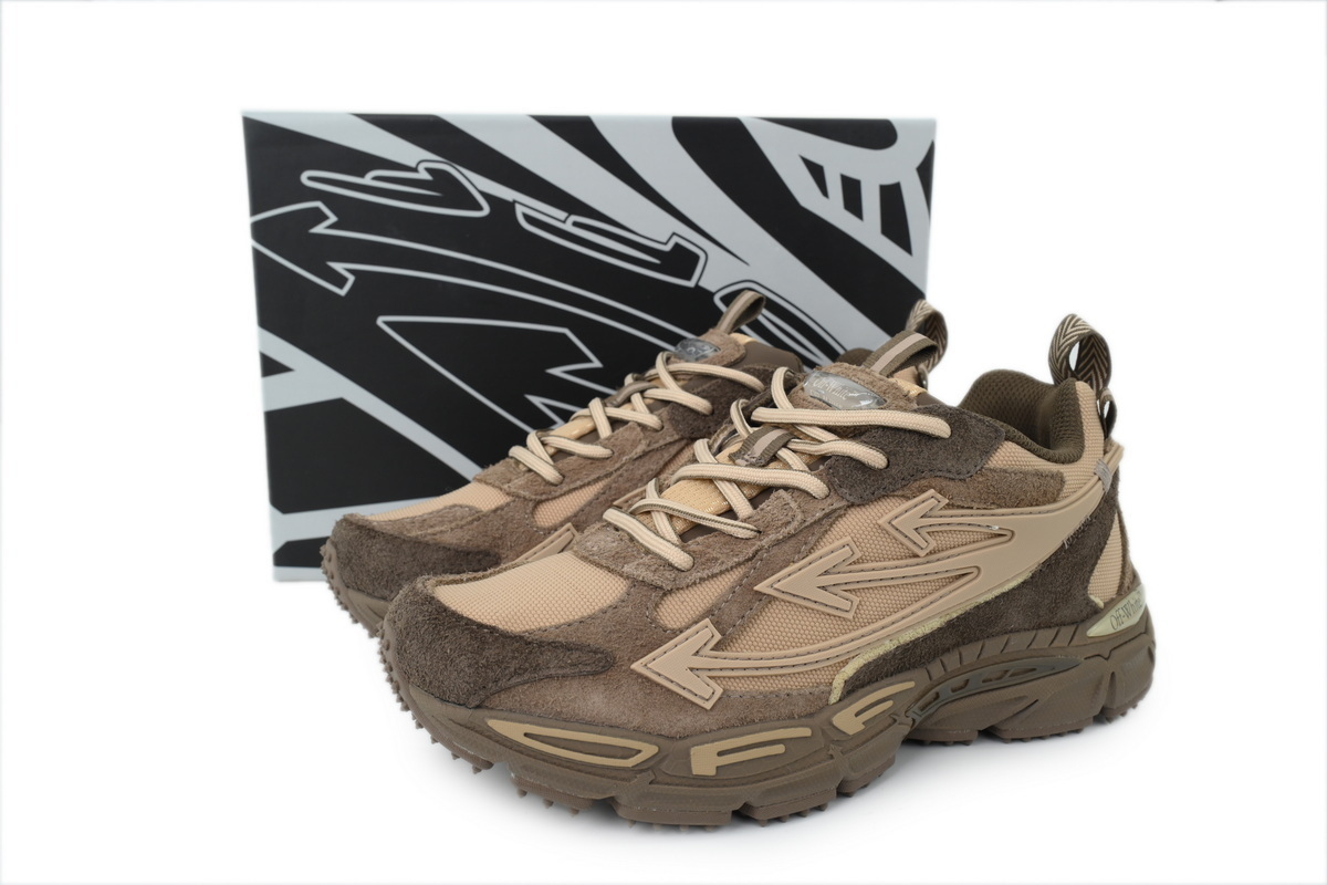 Off White Be Right Back Sneakers Coffee Brown OWIA28F 25LEA001 0062