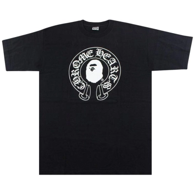 BAPE x Chrome Hearts T-shirt 'Black' 01