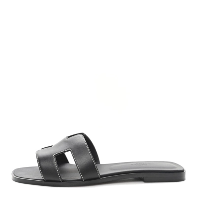 HERMES Oran Sandal Black 01