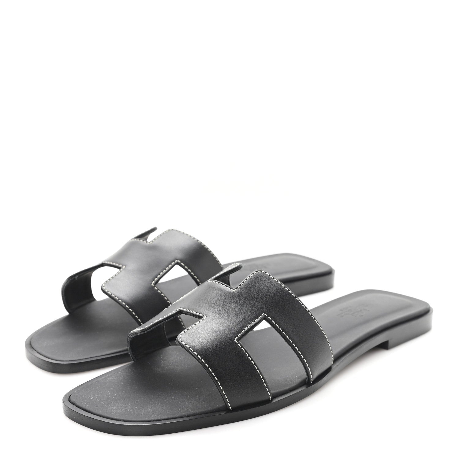 HERMES Oran Sandal Black