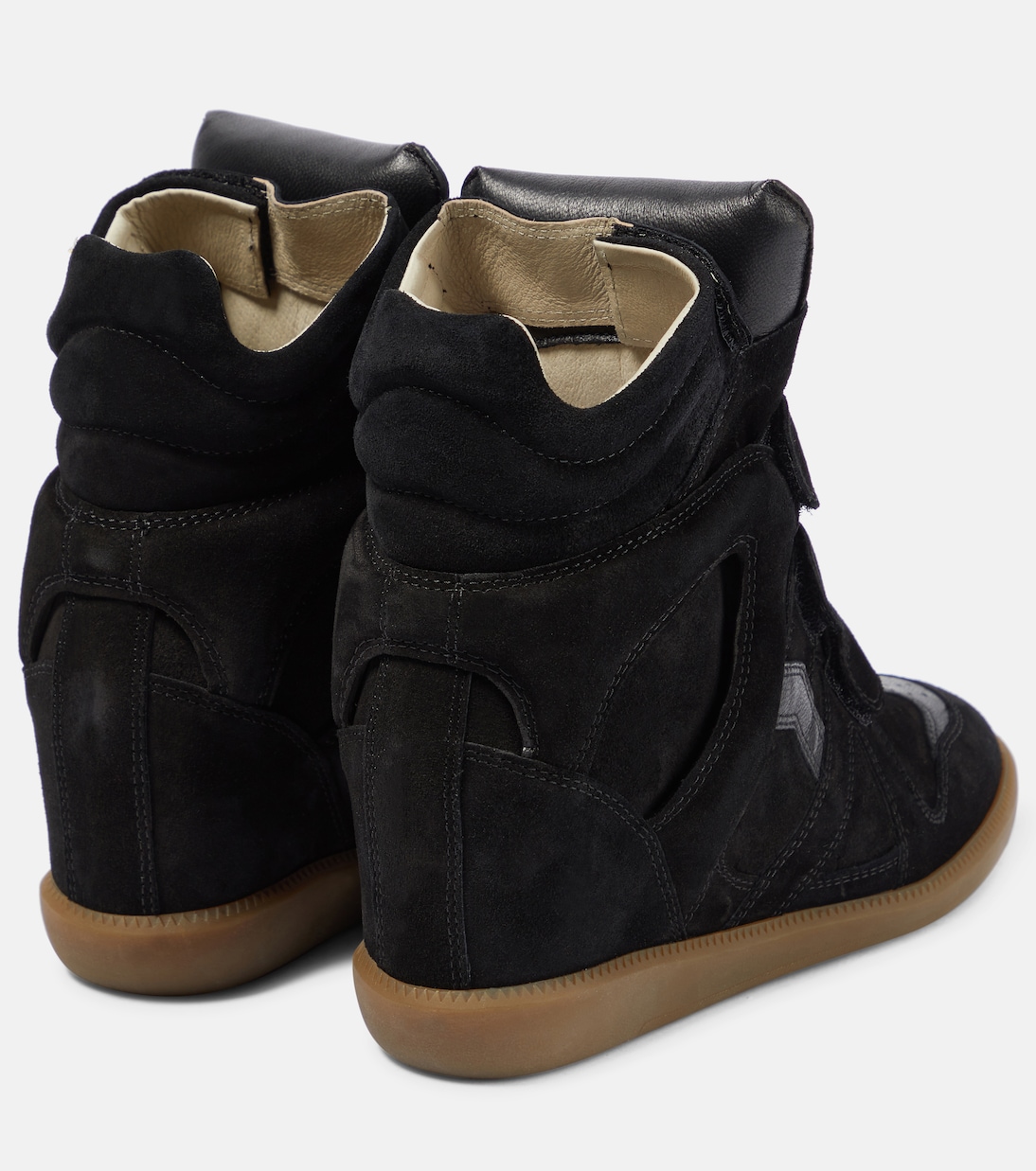 Isabel Marant Black Suede Bekett Over Basket Sneaker