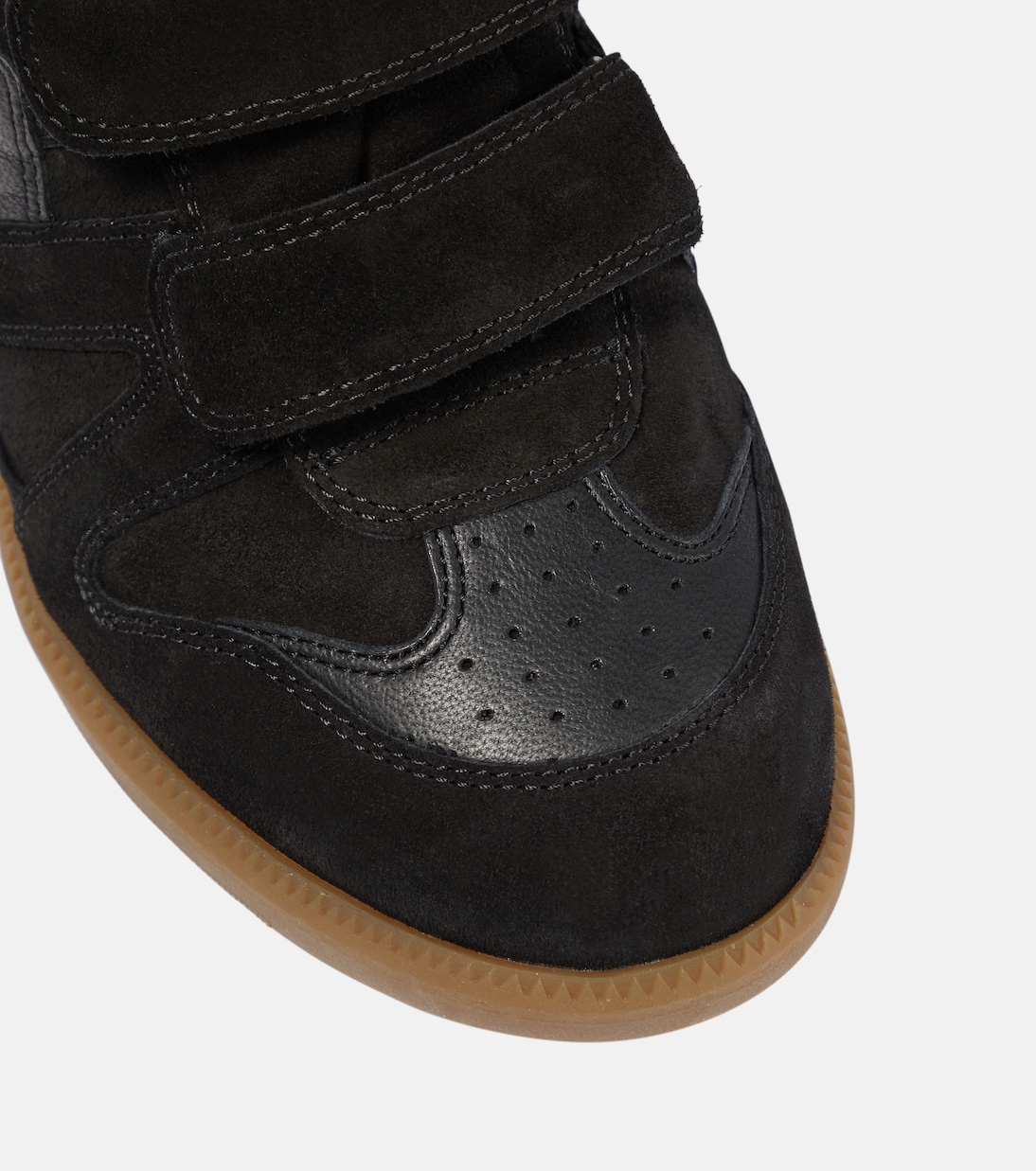 Isabel Marant Black Suede Bekett Over Basket Sneaker