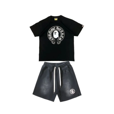 BAPE x Chrome Hearts Baby Milo T-shirt Black + Hellstar-705-0302 01