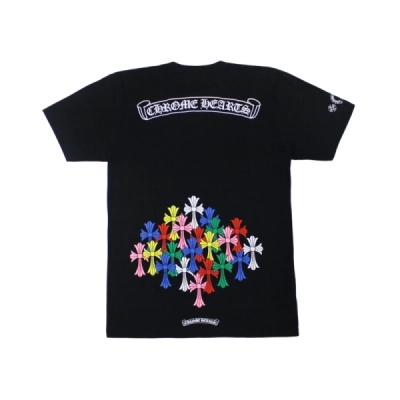 Chrome Hearts Multi Color Cross T-shirt Black+Fear of God Essentials Shorts (SS21) Black/Stretch Limo 02