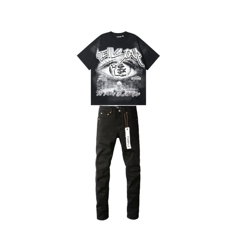 Hellstar-6732# + Purple Brand Fashion Men Jeans 4