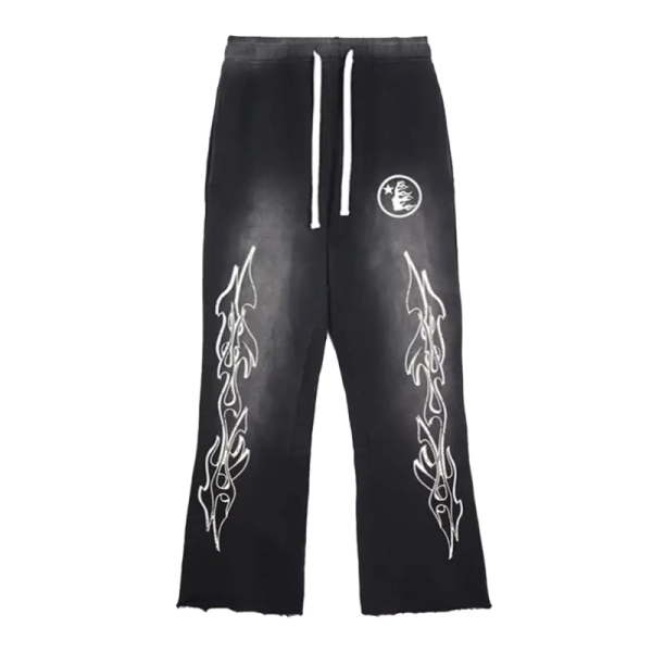 HellStar Inner Peace Tee + Hellstar Studios Flare Sweatpants Black