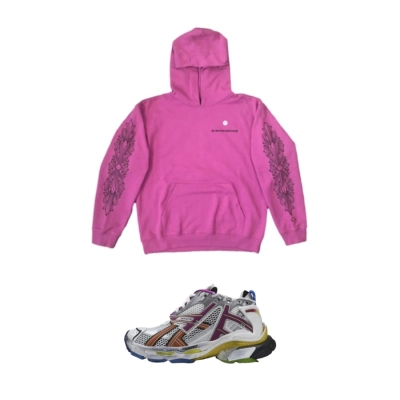 Balenciaga Runner Multicolor 677403W3RB68123 + Chrome Hearts Matty Boy Spider Web Hoodie 01