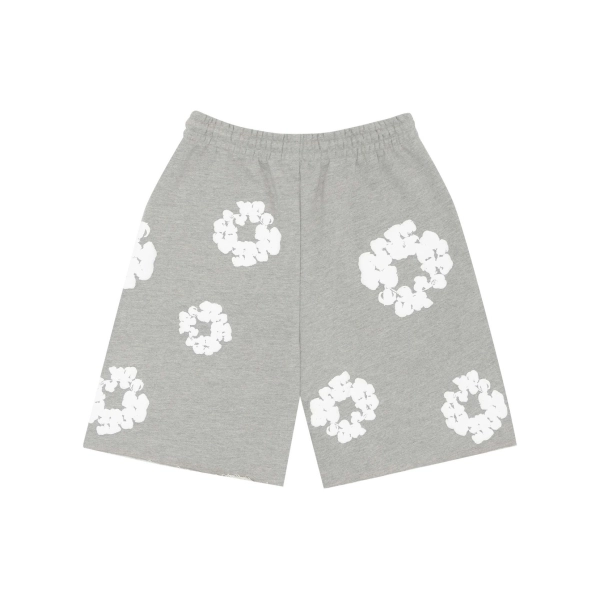 GALLERY DEPT. SOUVENIR T-SHIRT WHITE + Denim Tears The Cotton Wreath Shorts Grey (2)