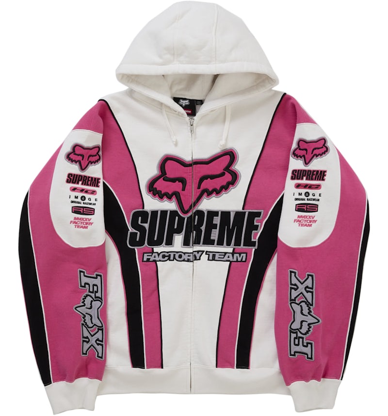 Supreme Fox Racing Zip Up Hooded Sweatshirt