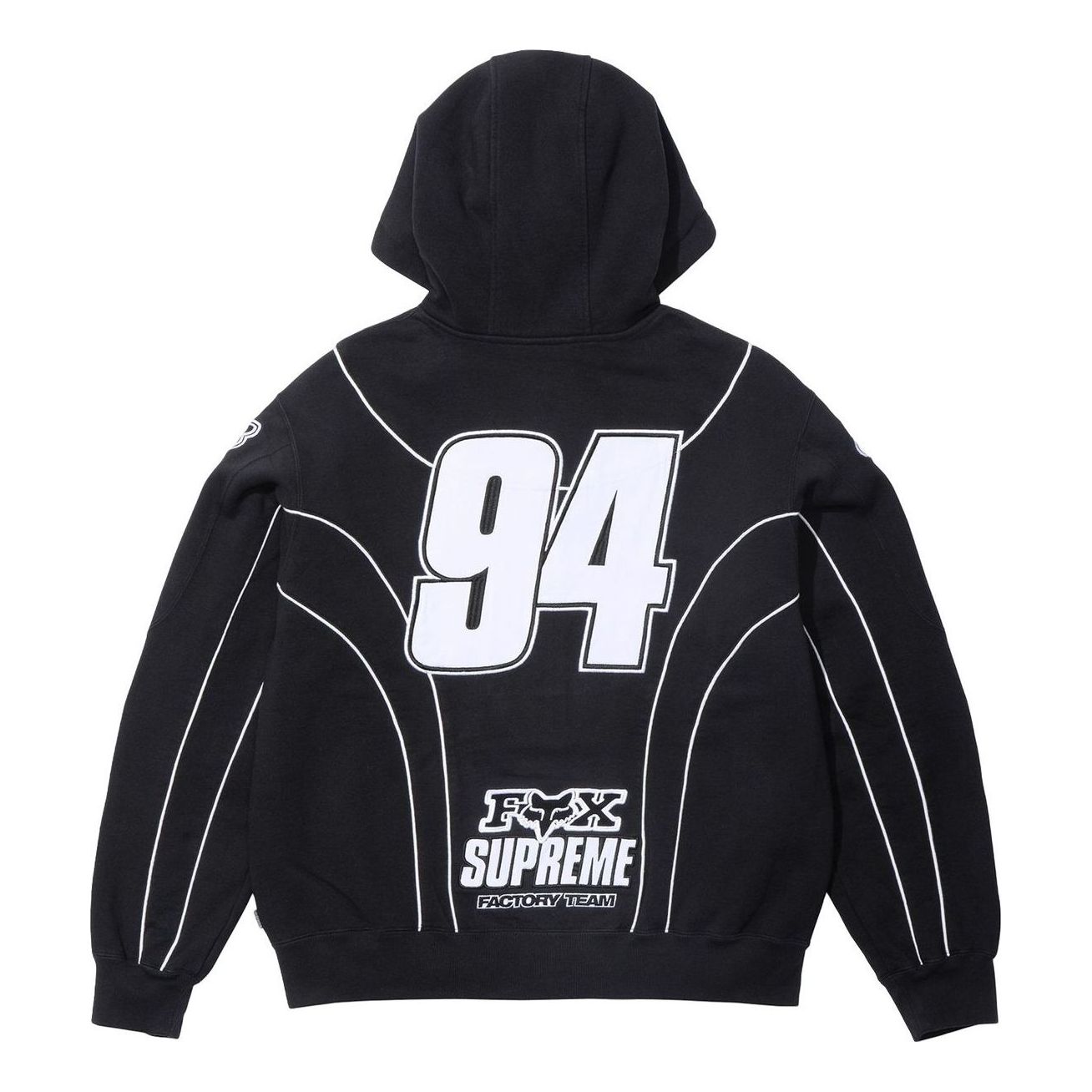 Supreme Fox Racing Zip Up Hooded Sweatshirt