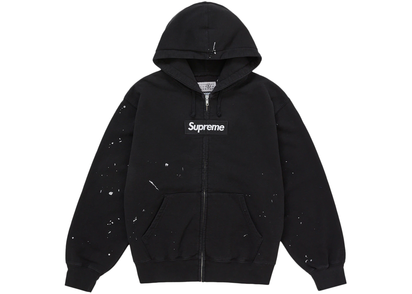 Supreme MM6 Maison Margiela Box Logo Zip Up Hooded Sweatshirt