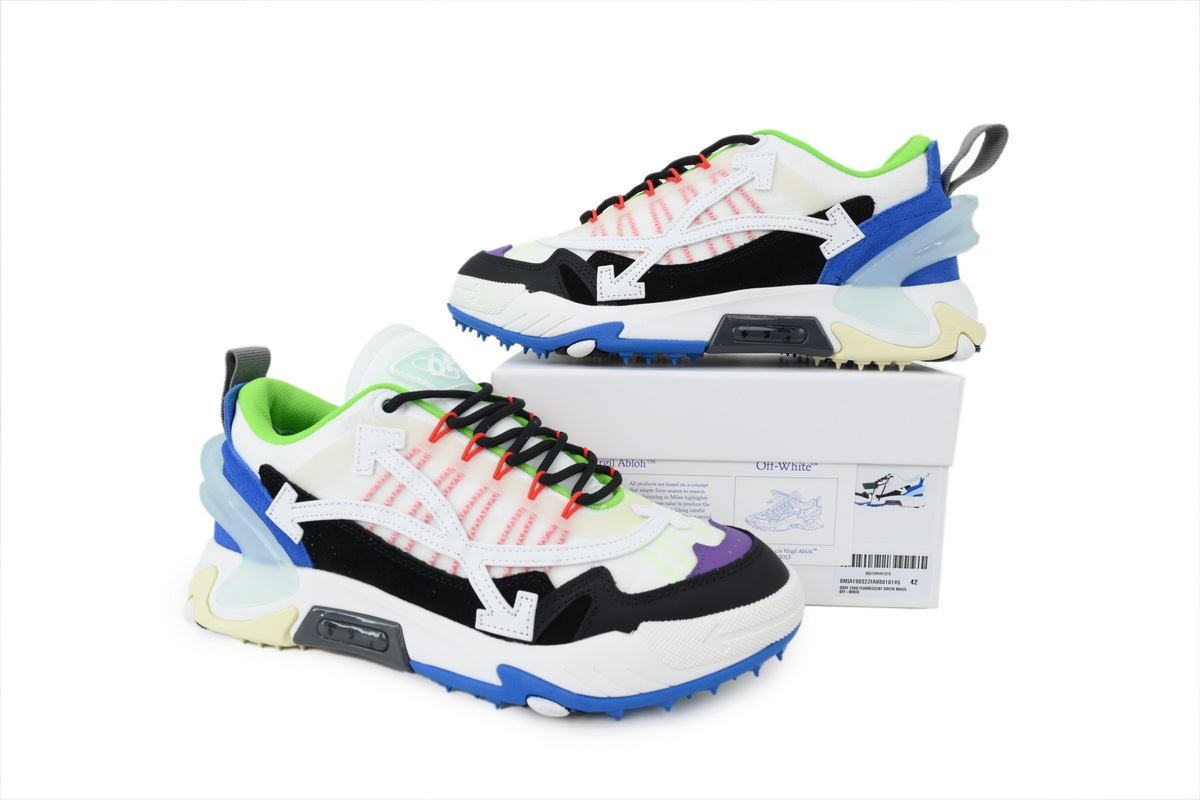 PK God Batch OFF-WHITE ODSY Fluorescent Green And White OMIA190S2 2FAB0 10145