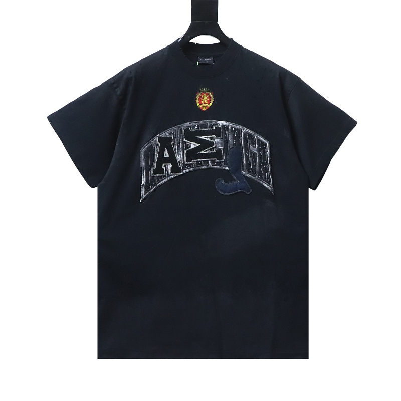 Balenciaga 23SS collaboration Manchester United dirty wash short-sleeved T-shirt