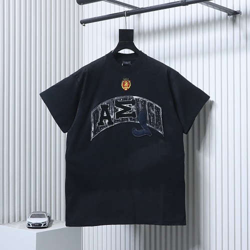 Balenciaga 23SS collaboration Manchester United dirty wash short-sleeved T-shirt