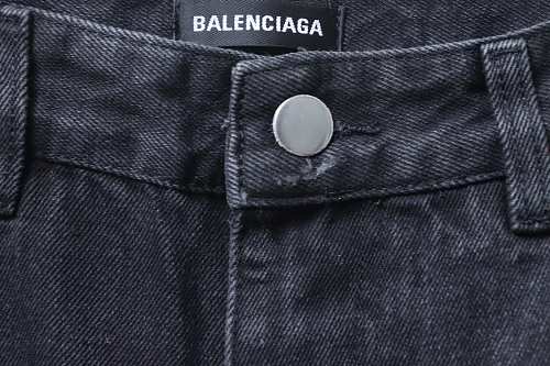 Balenciaga 25FW Distressed Jeans Black