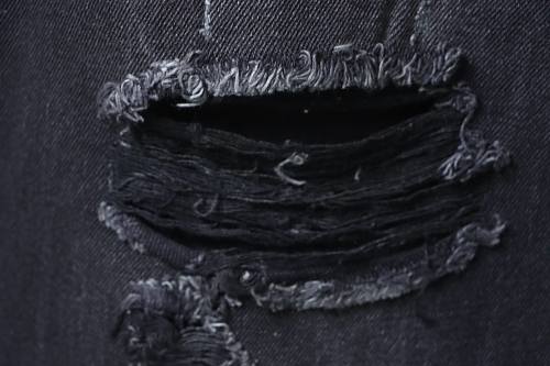Balenciaga 25FW Distressed Jeans Black