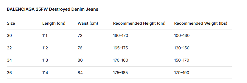 Balenciaga 25FW Distressed Jeans Black