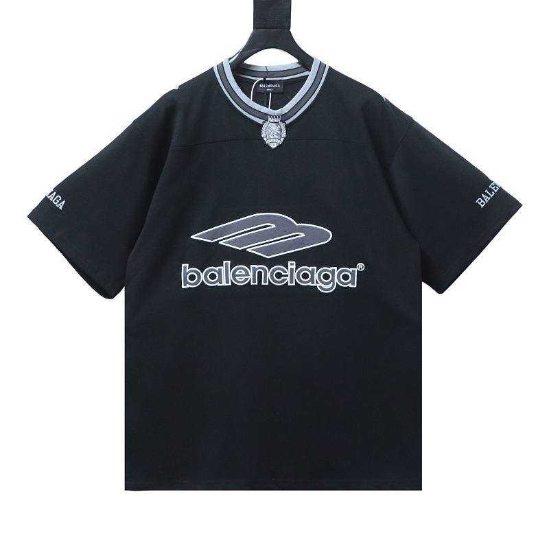 Balenciaga 26ss 3M Embroidered Manchester United Logo Short-Sleeve T-Shirt