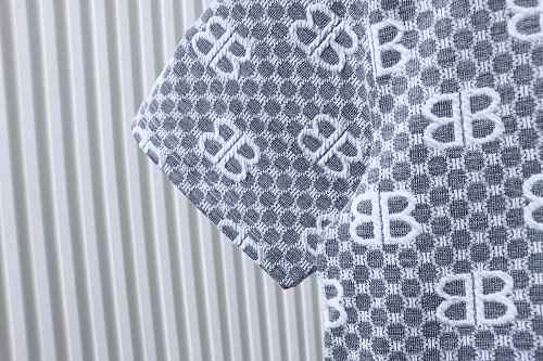 Balenciaga 26ss All-over BB Monogram Jacquard Short-sleeved Shirt