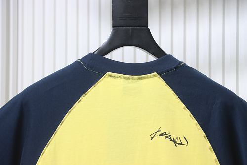 Balenciaga 26ss Signature Letter Print Patchwork Short-Sleeve T-Shirt
