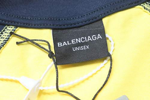 Balenciaga 26ss Signature Letter Print Patchwork Short-Sleeve T-Shirt