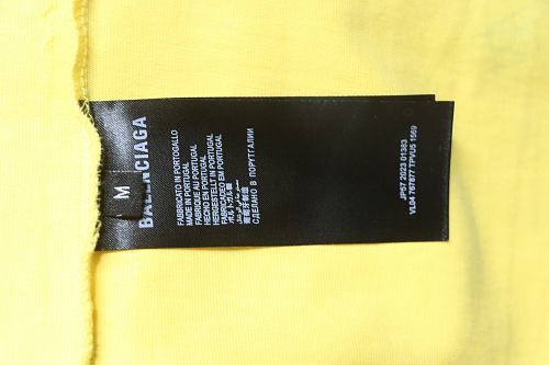Balenciaga 26ss Signature Letter Print Patchwork Short-Sleeve T-Shirt