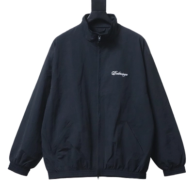 Balenciaga BLCG 26SS Cursive Signature Embroidered Tracksuit Jacket 01