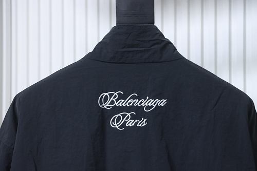 Balenciaga BLCG 26SS Cursive Signature Embroidered Tracksuit Jacket