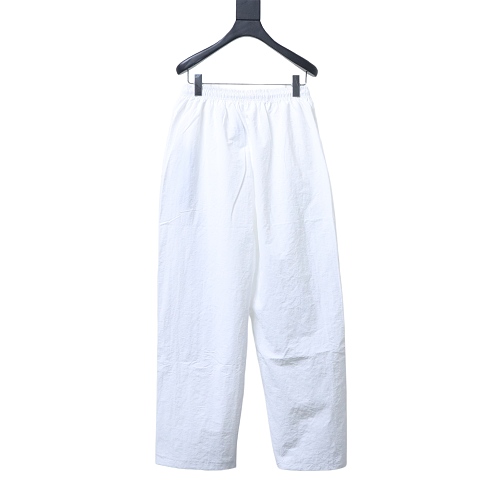 Balenciaga BLCG 26SS Cursive Signature Embroidered Tracksuit Pants White