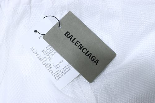 Balenciaga BLCG 26SS Cursive Signature Embroidered Tracksuit Pants White