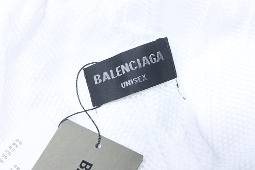 Balenciaga BLCG 26SS Cursive Signature Embroidered Tracksuit Pants White