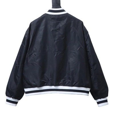 Balenciaga BLCG 26SS NBA Collaboration Embroidered Baseball Flight Jacket 02