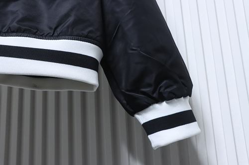 Balenciaga BLCG 26SS NBA Collaboration Embroidered Baseball Flight Jacket