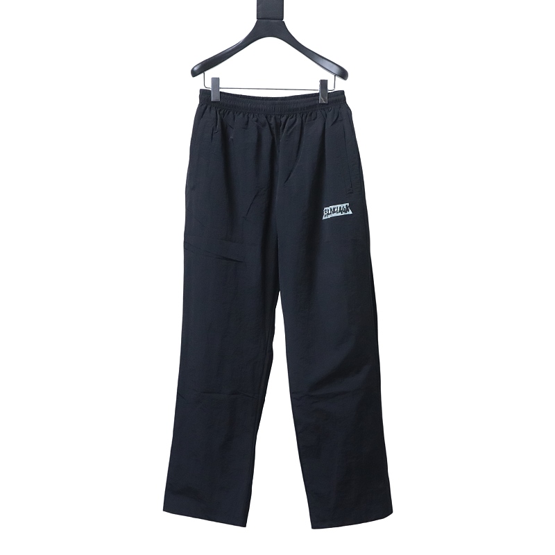Balenciaga BLCG 26SS White Tape Print Tracksuit Pants