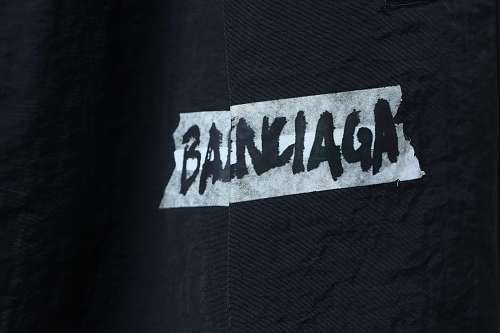 Balenciaga BLCG 26SS White Tape Print Tracksuit Pants