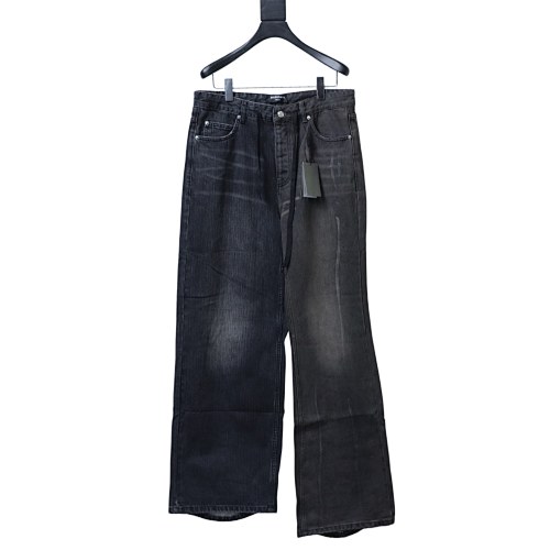 Balenciaga 25ss New Patchwork Denim Pants