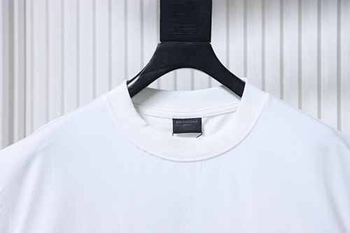 Balenciaga 25ss Sunflower Textured Seam-Sealed Short-Sleeve T-Shirt
