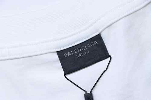 Balenciaga 25ss Sunflower Textured Seam-Sealed Short-Sleeve T-Shirt